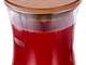 Woodwick Line Basic Mini Candela Pomegranate, Cera, Rosso, 7x7x8 cm