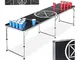 Relaxdays, Nero Tavolo da Birra Pong, Pieghevole, Gioco Alcolico, Design Audio Table, HLP...