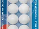 Garlando - Palline da Calcio Standard Unisex, 33,1 mm, Colore: Bianco