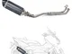 per Y&amaha Tmax530 Tmax500 T-Max Tmax 500 530 2001-2016 Scarico Moto Tubo Centrale Comple...