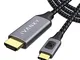 IVANKY Cavo USB C a HDMI【4K@60Hz Nylon Intrecciato】Cavo USB Type C a HDMI Compatibile pe...
