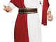 Boland- Imperatore Romano Giulio Cesare Costume Adulto, Rosso/Bianco, Taglia 58/60, 83698