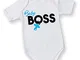 Body Neonato Bodino Idea Regalo Festa della Mamma Baby Boss Grafica Maschietto 1 Mese Mani...