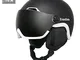 EnzoDate Caschi da Sci da Sci con Occhiali Integrati Shield 2 in 1 Casco da Snowboard Masc...