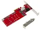 Kalea-Informatique © – Scheda Controller tipo PCIe M.2 NGFF (2 porte per scheda SSD M.2 ti...