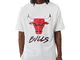 New Era NBA Script Mesh T-Shirt, Magliette Donna Uomo, Blanc,