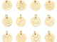 UNICRAFTALE 12pcs Acciaio Inossidabile 12 costellazioni Fascino Segno Zodiacale Pendenti c...