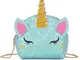 unicorno Borsa a tracolla Glitter ciondolo a forma di unicorno Borsa con tracolla a forma...