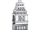 Bling Jewelry Torre Dell'Orologio Di Londra Big Ben Viaggio Vacanza Charm Bead Per Le Donn...