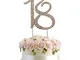 Nobranded 18 Numero di Strass Cake Topper, Decorazione Torta 18 Compleanno, Decorazione To...