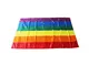 Tellaboull 150 * 90 cm 5 * 3ft Gay Lesbiche Colorate Arcobaleno Bandiere Pace Banner Parat...