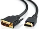 CSL - Cavo da HDMI a DVI 24 e 1 Dual Link da 5 Metri- Cavo High Speed Adapter - HDTV Fino...