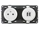 Legrand Céliane presa con messa terra/Due Prese USB, 250 V, bianco, 099508, 250V