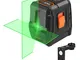 Livella Laser Verde 35M, TACKLIFE Livella Laser 2D Autolivellante entro 4°, Grandangolo 11...