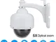 FLOUREON WiFi Telecamera di Sorveglianza PTZ IP Camera - HD 1080P 2.0MP ONVIF 5X Zoom P2P...