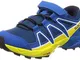 SALOMON Speedcross Bungee K, Scarpe da Trail Running Bambini, Blu/Giallo (Poseidon/Sky Div...