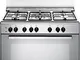 DeLonghi DEMX 96 cucina Piano cottura Acciaio inossidabile Gas A