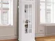 Dmora Armadio "cabina telefonica londinese" con 3 ripiani e anta a specchio, Made in Italy...