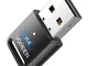 UGREEN Adattatore Bluetooth 5.3 USB per PC Chiavetta USB Bluetooth per Windows 11 10 8.1,...