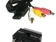 Cavo Scart con Adattatore 3 Chinch per Super Nintendo SNES + Nintendo 64 N64 + GC Game Cub...