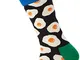 Happy Socks Sunny Side Up Sock Calze, Multicolore (Multicolour 930), 7/10 (Taglia Unica: 4...
