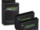 PATONA 2x Premium Batteria NB-5L Compatibile con Canon Digital Ixus 800 IS 900 Ti 990 IS P...