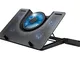 Trust Gaming GXT 1125 Quno Base di Raffreddamento per Laptop Gaming da 17.3, 5 Ventole Ill...