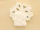 12 PZ Gesso Gessetto Albero della vita comunione bambino 4.3 cm