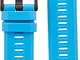 Cinturino Originale Garmin, 22mm, QuickFit, Silicone, Cyan Blue