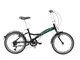 F.lli Schiano Pure, Bici Pieghevole Unisex-Adult, Nero-Verde, 20''