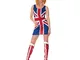 Ginger Spice Girls Costume 90s Union Jack Ladies Womens Dress Fancy Dress