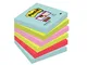 Post-it Super Sticky Foglietti, 90 Fogli, Confezione da 6 Blocchetti, 76 x 76 mm, Multicol...