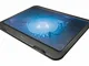 Trust Ziva Base di Raffreddamento per Laptop fino a 16", Illuminazione Blu, Nero