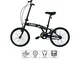 Nilox, Bike X0, Bici Pieghevole, Facile da Trasportare, Design Moderno, con Telaio Opaco i...