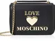 Love Moschino finta pelle, Borsa da Donna, Nero, Normale