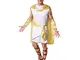 TecTake dressforfun Costume da Uomo - Imperatore Augusto | Tunica nello stille dell’Antica...