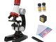 Hilitand Microscopio per Bambini Mini microscopio Composto principiante per Principianti c...