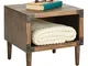 mDesign Tavolino da Letto – Moderni comodini Camera da Letto con Scomparto, Ideali Anche p...