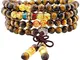 Mookaitedecor - Mala tibetano, braccialetto composto da 108 perline di cristalli curativi,...