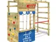 WICKEY Parco giochi in legno Smart Action Giochi da giardino blu, Struttura di gioco per b...