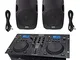 Gemini CDM4000 Dual CD DJ Controller + AS-15BLU 4000W Sound System Disco