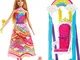 Barbie- Princess Swing Dreamtopia Altalena Arcobaleno, con Principessa, Multicolore, FJD06