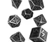 Q Workshop Metal Dwarven 7 Polyhedral Rpg Ornamented Dice Set