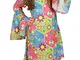 Guirca- Costume Hippie Figlia dei Fiori per Bambini, 7-9 anni, 85608