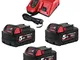 Milwaukee Starter Set 18 Volt m18nrg 203 3 X 18 V/5, 0 AH LI-ION, 1 pezzi, 4933451423