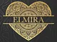 Elmira: Elmira Planner, Calendar, Notebook ,Journal, Gold Heart Design With The Name Elmir...