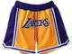MiSide Basket Pantaloncini, NBA Lakers Lebron James/Kobe Bryant, Shorts da Basket, Retro P...