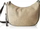 Borbonese Luna Bag Small, Borsa a Tracolla Donna, Beige (Beige (Safari), 28x25x12 cm (W x...