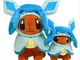 N\A Due Cartoon Poncho Umbreon Jolteon Vaporeon Sylveon Flareon Family Peluche Ripiene Dol...