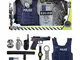 Toi-Toys Set di accessori per costume della polizia, 11 pezzi: rivestimento, attrezzature,...